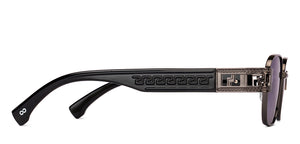 Dark Gunmetal Rectangle Full Rim Unisex Sunglasses by Vincent Chase Polarized-224457
