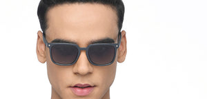 Grey Wayfarer Full Rim Unisex Sunglasses by Vincent Chase Polarized-215978