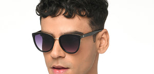 Black Cat Eye Full Rim Women Sunglasses by John Jacobs-213505