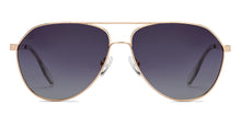 Load image into Gallery viewer, Gold Aviator Full Rim Unisex Sunglasses by Vincent Chase Polarized-216027