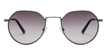 Load image into Gallery viewer, Gunmetal Geometric Full Rim Unisex Sunglasses by Vincent Chase-221941
