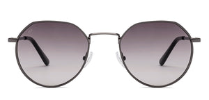 Gunmetal Geometric Full Rim Unisex Sunglasses by Vincent Chase-221941