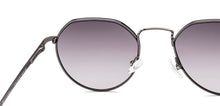 Load image into Gallery viewer, Gunmetal Geometric Full Rim Unisex Sunglasses by Vincent Chase-221941