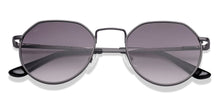 Load image into Gallery viewer, Gunmetal Geometric Full Rim Unisex Sunglasses by Vincent Chase-221941