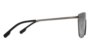 Gunmetal Rectangle/ Square Full Rim Unisex Sunglasses by Lenskart STUDIO-216051