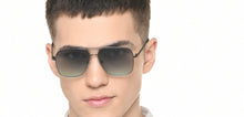 Load image into Gallery viewer, Gunmetal Rectangle/ Square Full Rim Unisex Sunglasses by Vincent Chase-217633