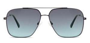 Gunmetal Rectangle/ Square Full Rim Unisex Sunglasses by Vincent Chase-217633