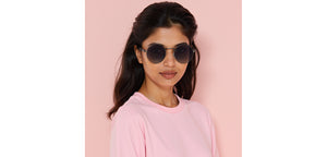 Gunmetal Round Full Rim Unisex Sunglasses by Vincent Chase Polarized-229023