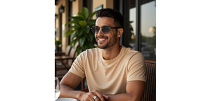 Gunmetal Round Full Rim Unisex Sunglasses by Vincent Chase Polarized-229023