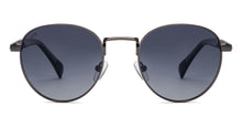 Load image into Gallery viewer, Gunmetal Round Full Rim Unisex Sunglasses by Vincent Chase Polarized-229023