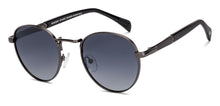 Load image into Gallery viewer, Gunmetal Round Full Rim Unisex Sunglasses by Vincent Chase Polarized-229023