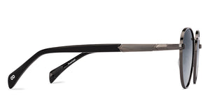 Gunmetal Round Full Rim Unisex Sunglasses by Vincent Chase Polarized-229023