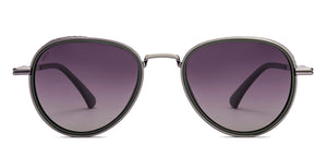 Gunmetal Aviator Full Rim Unisex Sunglasses by Vincent Chase Polarized-217970