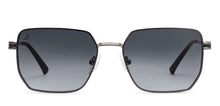 Load image into Gallery viewer, Gunmetal Rectangle/ Square Full Rim Unisex Sunglasses by Vincent Chase-216036