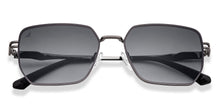Load image into Gallery viewer, Gunmetal Rectangle/ Square Full Rim Unisex Sunglasses by Vincent Chase-216036