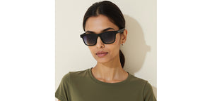 Matte Black Rectangle/ Square Full Rim Unisex Sunglasses by Vincent Chase Polarized-229563