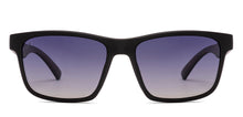 Load image into Gallery viewer, Matte Black Rectangle/ Square Full Rim Unisex Sunglasses by Vincent Chase Polarized-229563