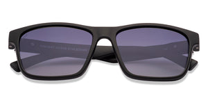 Matte Black Rectangle/ Square Full Rim Unisex Sunglasses by Vincent Chase Polarized-229563