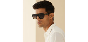 BLACK Wayfarer Full Rim Unisex Sunglasses by Vincent Chase Polarized-228747