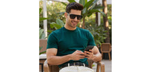Load image into Gallery viewer, BLACK Wayfarer Full Rim Unisex Sunglasses by Vincent Chase Polarized-228747
