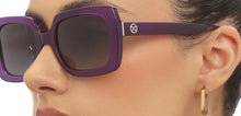 Load image into Gallery viewer, Purple Rectangle Full Rim Unisex Sunglasses by John Jacobs-215347
