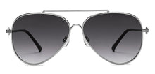 Load image into Gallery viewer, Silver Aviator Full Rim Unisex Sunglasses by John Jacobs-215592
