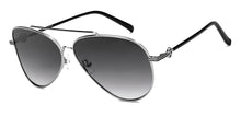 Load image into Gallery viewer, Silver Aviator Full Rim Unisex Sunglasses by John Jacobs-215592