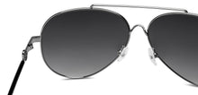 Load image into Gallery viewer, Silver Aviator Full Rim Unisex Sunglasses by John Jacobs-215592