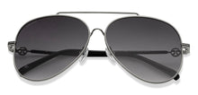 Load image into Gallery viewer, Silver Aviator Full Rim Unisex Sunglasses by John Jacobs-215592