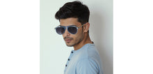 Load image into Gallery viewer, Blue Aviator Full Rim Unisex Sunglasses by John Jacobs-233682