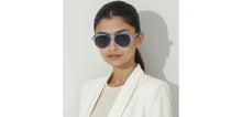 Load image into Gallery viewer, Blue Aviator Full Rim Unisex Sunglasses by John Jacobs-233682