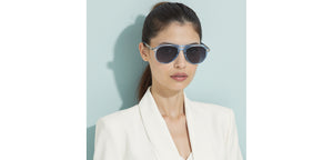 Blue Aviator Full Rim Unisex Sunglasses by John Jacobs-233682