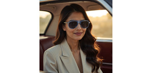 Blue Aviator Full Rim Unisex Sunglasses by John Jacobs-233682