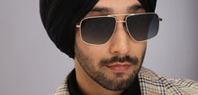 Load image into Gallery viewer, Silver Square Full Rim Men Sunglasses by John Jacobs-212585