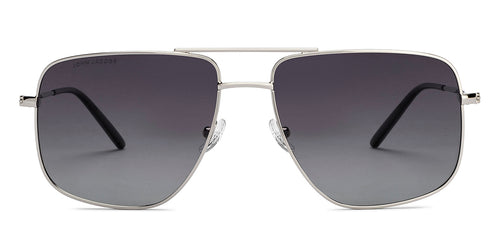 Silver Square Full Rim Men Sunglasses by John Jacobs-212585
