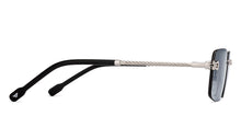 Load image into Gallery viewer, Silver Rectangle/ Square Rimless Unisex Sunglasses by Vincent Chase-216046