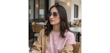 Load image into Gallery viewer, Silver Square Rimless Unisex Sunglasses by Vincent Chase-225927