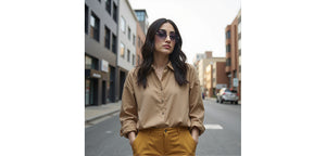 Silver Square Rimless Unisex Sunglasses by Vincent Chase-225927