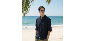 Silver Square Rimless Unisex Sunglasses by Vincent Chase-225927