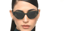Load image into Gallery viewer, Green Cat Eye Full Rim Unisex Sunglasses by Lenskart-217418