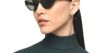 Load image into Gallery viewer, Green Cat Eye Full Rim Unisex Sunglasses by Lenskart-217418
