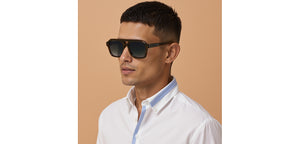 Green Square Full Rim Unisex Sunglasses by John Jacobs-236880