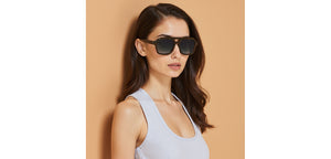 Green Square Full Rim Unisex Sunglasses by John Jacobs-236880