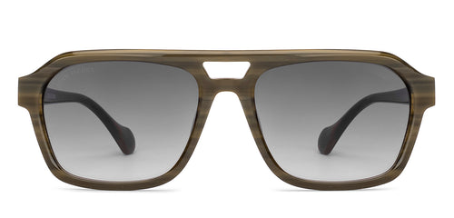 Green Square Full Rim Unisex Sunglasses by John Jacobs-236880