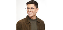 Load image into Gallery viewer, Grey Round Full Rim Unisex Eyeglasses by Lenskart Air-201277