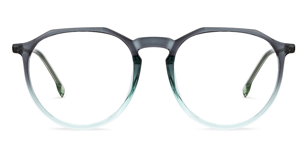 Grey Round Full Rim Unisex Eyeglasses by Lenskart Air-201277