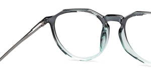 Grey Round Full Rim Unisex Eyeglasses by Lenskart Air-201277