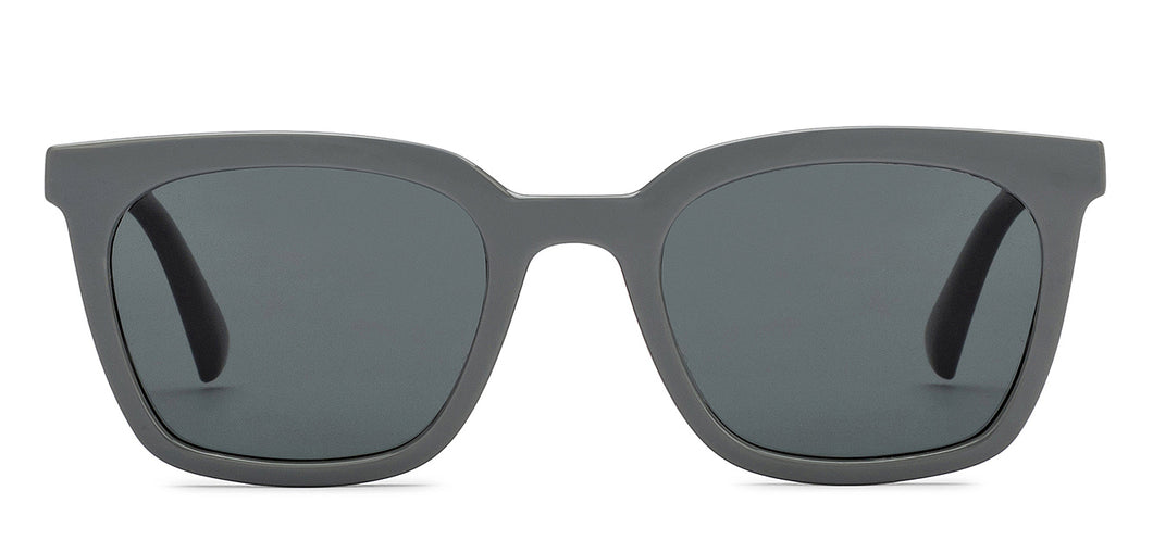 Grey Wayfarer Full Rim Kids Sunglasses by Hooper-209620