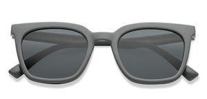 Grey Wayfarer Full Rim Kids Sunglasses by Hooper-209620