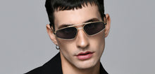 Load image into Gallery viewer, Gold Geometric Full Rim Unisex Sunglasses by Lenskart STUDIO-221955